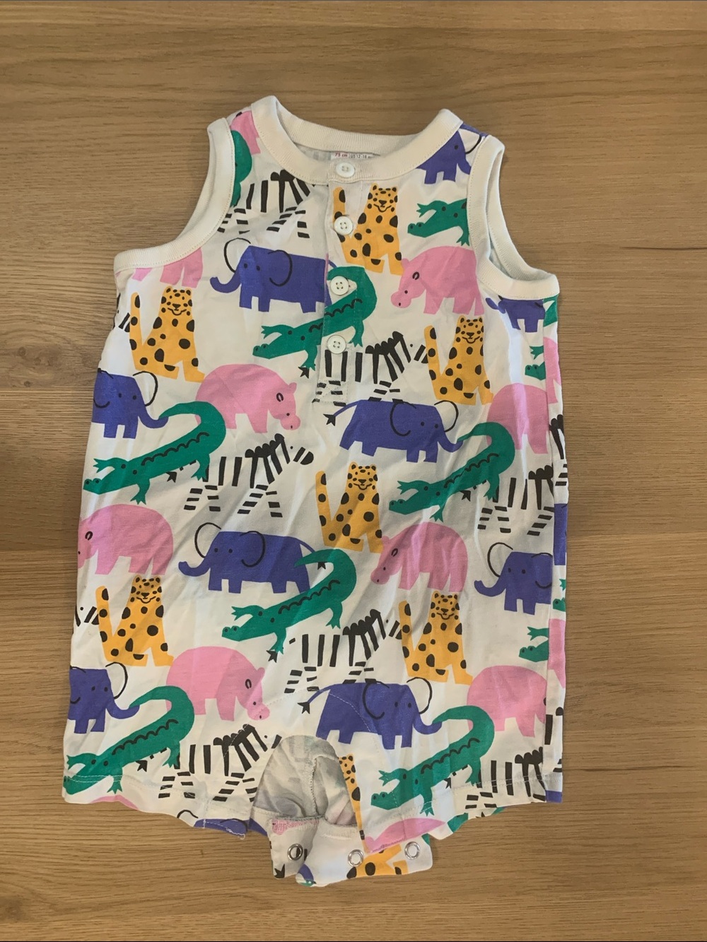 Hanna Andersson Romper Jungle animals Print *100 cotton*